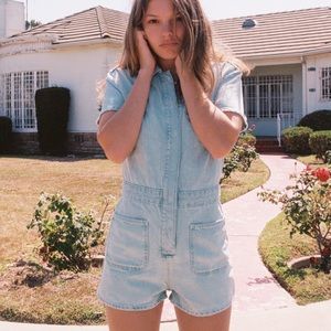 Zara button up romper